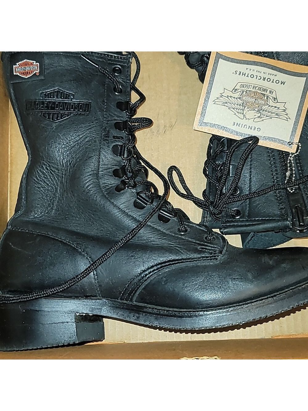 Harley davidson leather riding boots new Women's 9 - Picture 2 of 11